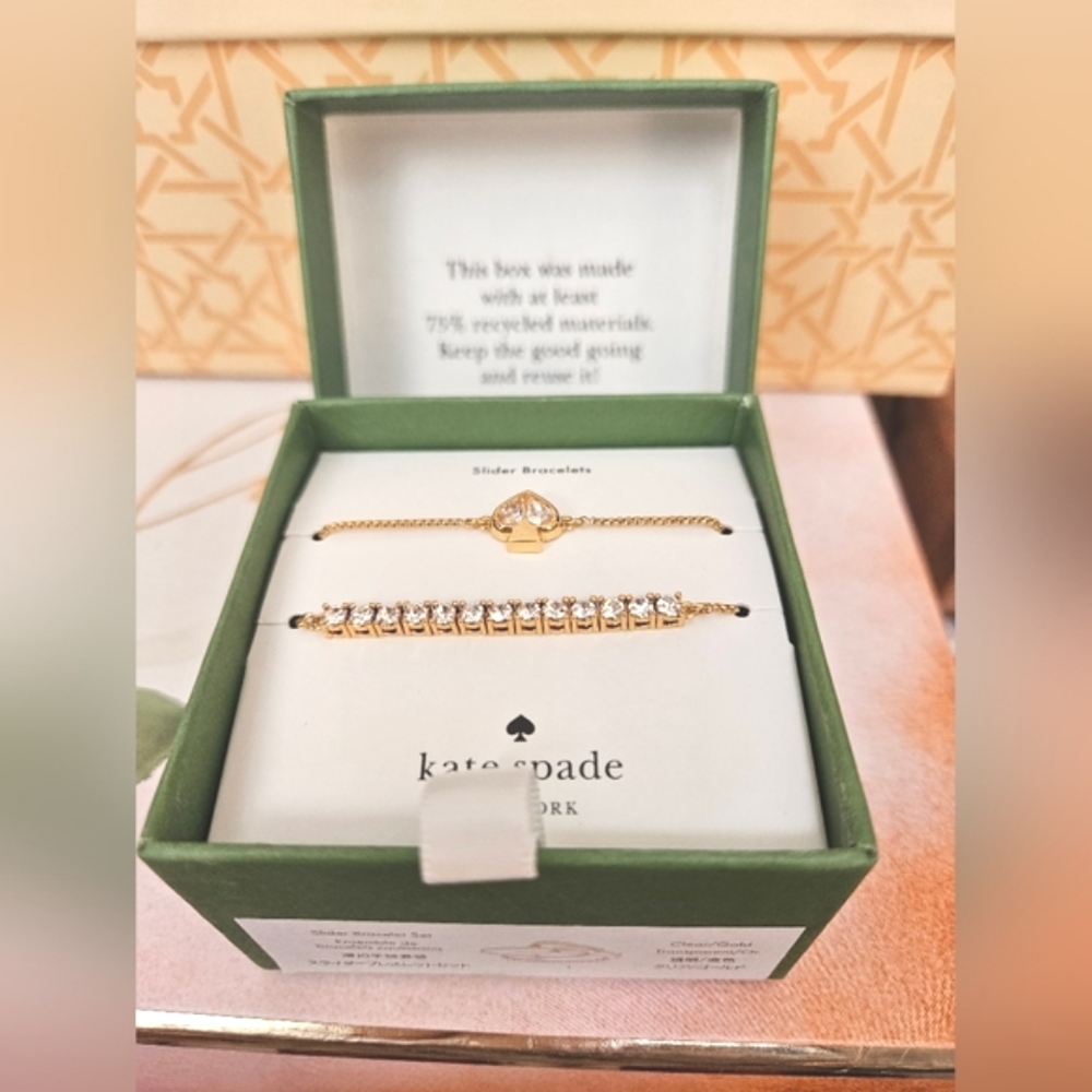 KATE SPADE gift set of 2 slider bracelets